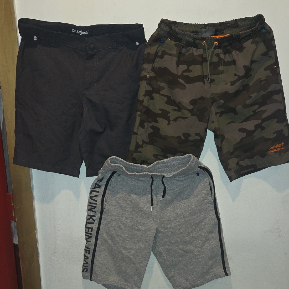 3 for $15 Kids Shorts Calvin Klein Shorts Gray Knit Drawstring Shorts